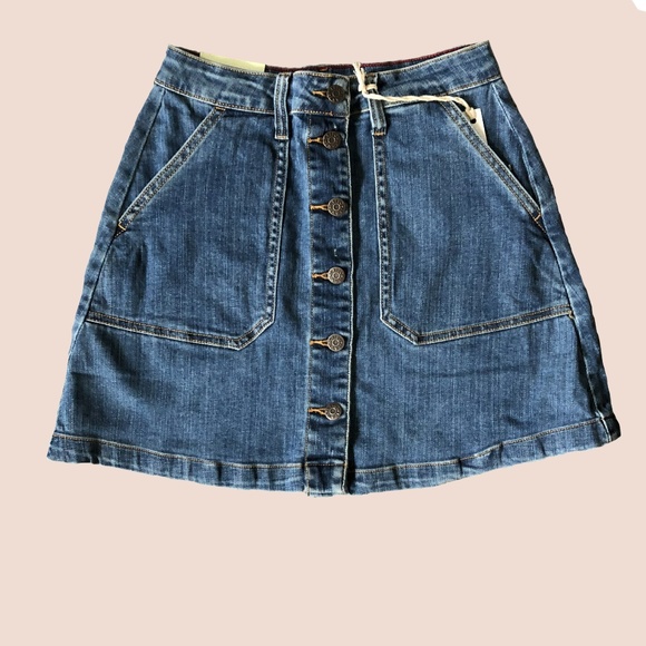 NWT Demin Button Up Skirt - Picture 2 of 6